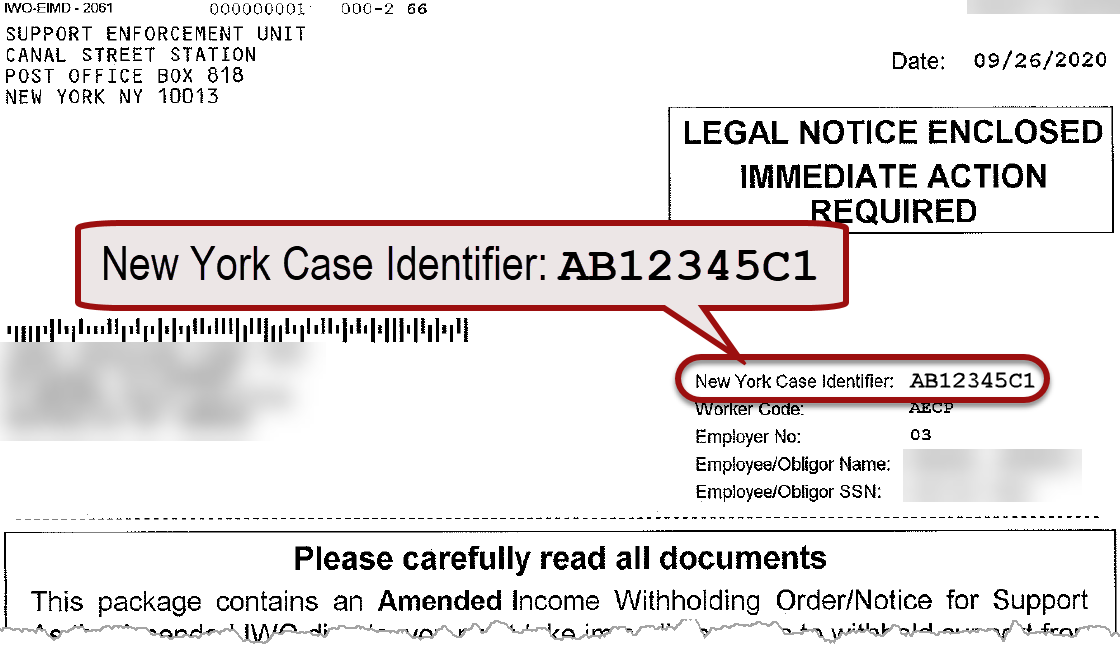 include information to identify your payment